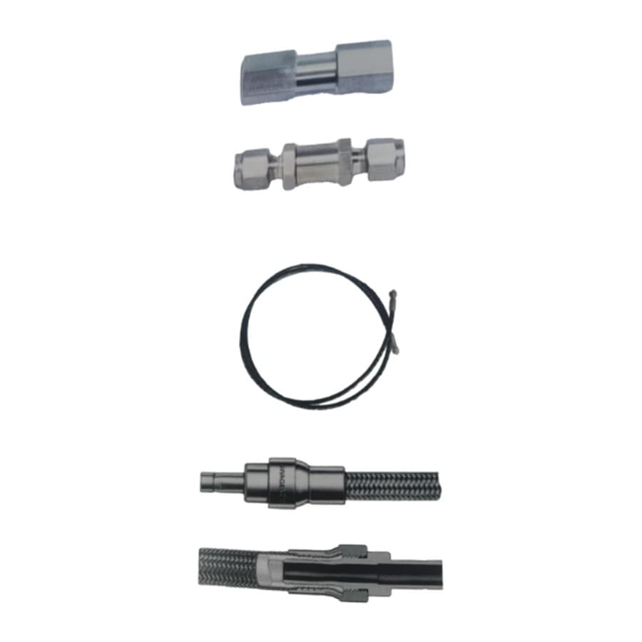 Safety check valves, hoses and temperature sensors
